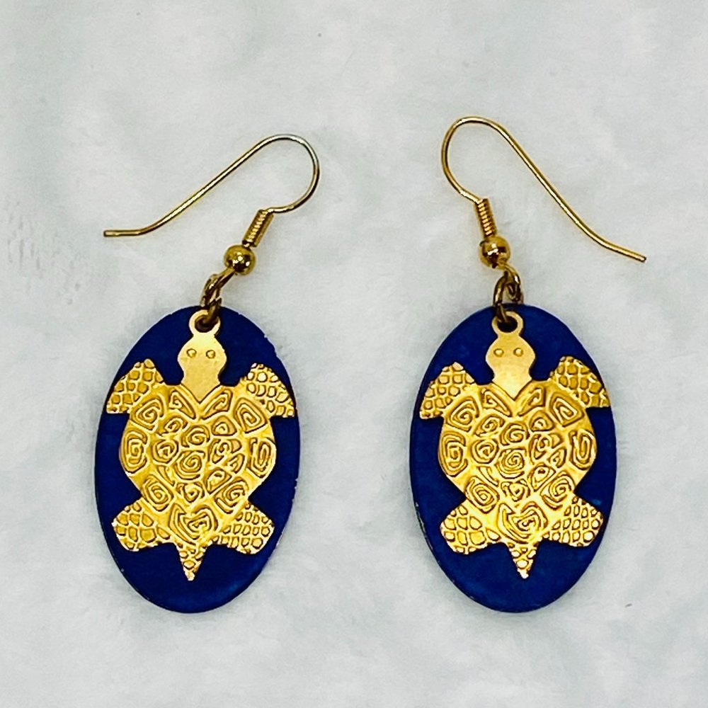 VIntage Newpro Turtle Earrings